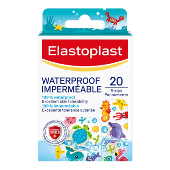 Pansements waterproof enfants imperm&eacute;able Elastoplast - boite de 20 strips pansements 