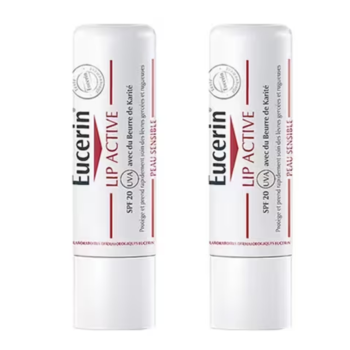 Offre sp&eacute;ciale soin actif l&egrave;vres Eucerin - lot de 2 sticks de 4,8g