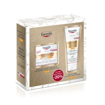 Coffret routine Hyaluron Filler + Elasticity SPF30 Eucerin - coffret 2 produits offre sp&eacute;ciale