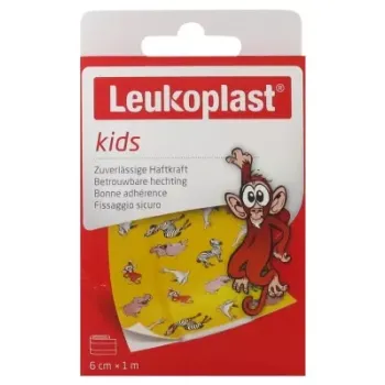 Leukoplast bande pansement kids Zoo BSN M&eacute;dical - une bande 6cm x 1m