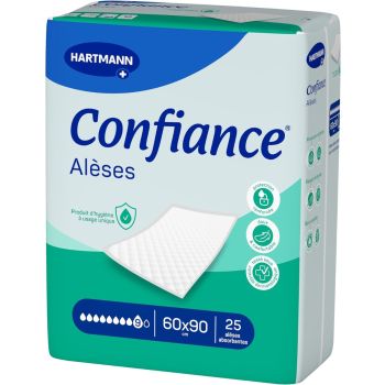 Confiance al&egrave;ses 9 gouttes 60x90cm Hartmann - 25 al&egrave;ses absorbantes 