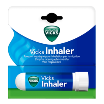 Vicks inhaler tampon impr&eacute;gn&eacute; pour inhalation par fumigation - bo&icirc;te de 1 tampon