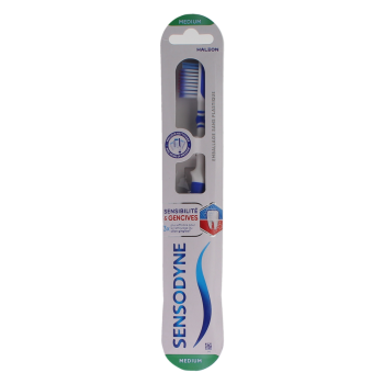 Brosse &agrave; dents sensibilit&eacute; gencives Medium Sensodyne - une brosse &agrave; dents
