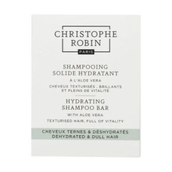Shampooing solide hydratant aloe vera Christophe Robin - pain de 100g