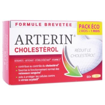 Arterin cholest&eacute;rol Omega Pharma - bo&icirc;te de 90 comprim&eacute;s