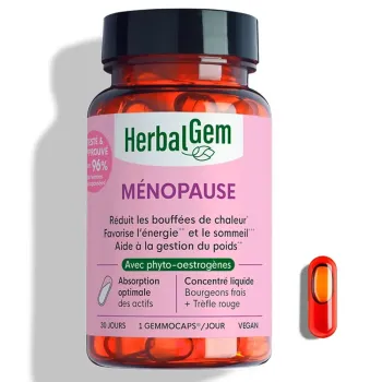 M&eacute;nopause Herbalgem - boite de 30 g&eacute;lules