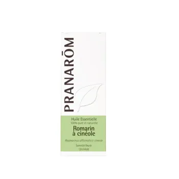 Huile essentielle romarin &agrave; cin&eacute;ole Pranarom - flacon de 10ml 