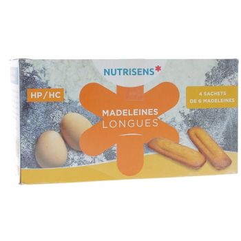 Madeleines longues HP/HC Nutrisens - bo&icirc;te de 4 sachets de 6 madeleines