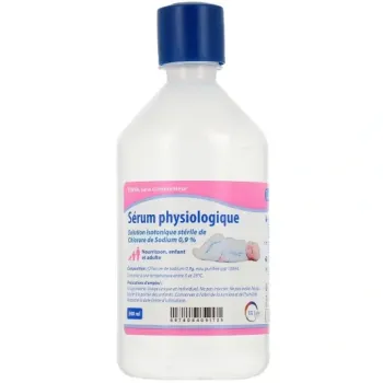 S&eacute;rum physiologique EG Labo - flacon de 500ml