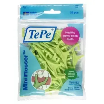 Porte-fil dentaire TePe Mini Flosser TePe - sachet de 36 pi&egrave;ces