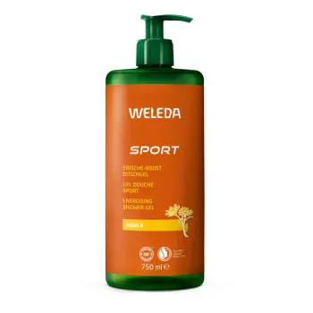 Gel douche sport &agrave; l'Arnica Weleda - flacon-pompe de 750ml