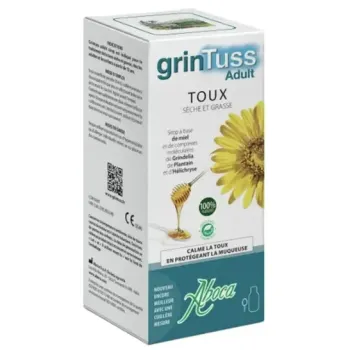 Grintuss adult sirop toux s&egrave;che et grasse Aboca - flacon de 180g