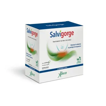 Salvigorge Mal de gorge Aboca - boite de 20 Comprim&eacute;s