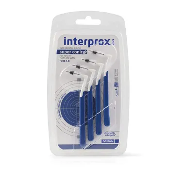 Brossettes interdentaires Interprox super conical bleu fonc&eacute; Crinex - 4 brossettes