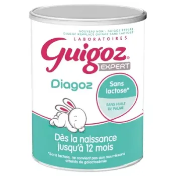 Diagoz lait en poudre sans lactose 1er &acirc;ge Guigoz - pot de 400g