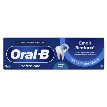 Dentifrice Email Renforc&eacute; menthe douce Oral-B - tube de 75ml