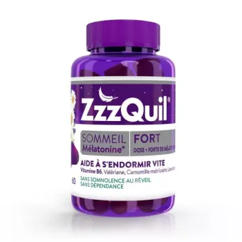 ZzzQuil fort sommeil go&ucirc;t fruits des bois - pot de 60 gommes