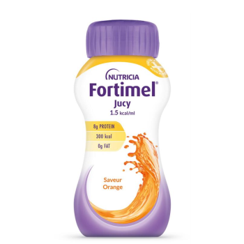 Fortimel jucy 1.5kcal saveur orange Nutricia - 4 bouteilles de 200ml