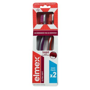 Brosse &agrave; dents Ultra soft extra souple Elmex - 2 brosses &agrave; dents