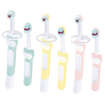 Kit brosse &agrave; dents d'apprentissage MAM - kit de 2 brosses &agrave; dents