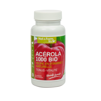 Ac&eacute;rola 1000 bio Nat&Form - 30 comprim&eacute;s