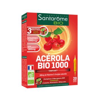 Ac&eacute;rola Bio 1000 Santarome Bio - 20 comprim&eacute;s