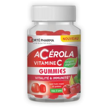 Ac&eacute;rola Vitamine C Fort&eacute; Pharma - pot de 60 gummies