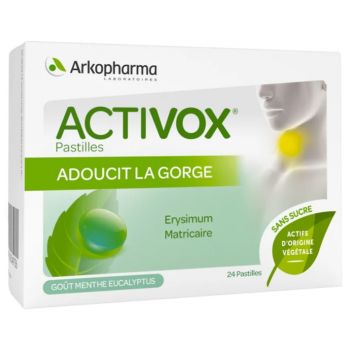 Activox pastilles menthe eucalyptus Arkopharma - bo&icirc;te de 24 pastilles