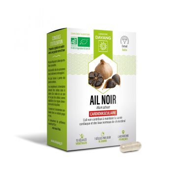 Ail noir syst&egrave;me cardiovasculaire Dayang - bo&icirc;te de 15 g&eacute;lules v&eacute;g&eacute;tales