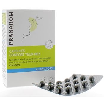 Allergoforce Capsule confort yeux-nez Pranarom - Bo&icirc;te de 30 capsules
