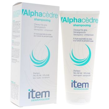 Alphac&egrave;dre Shampoing cheveux tr&egrave;s gras Item Dermatologie - tube de 200 ml
