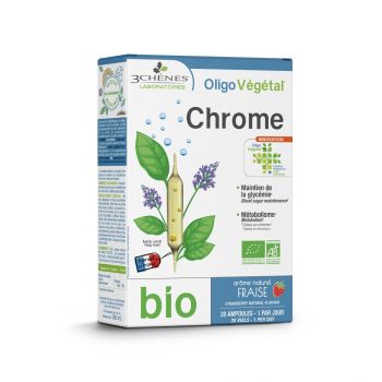 Oligo V&eacute;g&eacute;tal Chrome bio 3 Ch&ecirc;nes - bo&icirc;te de 20 ampoules