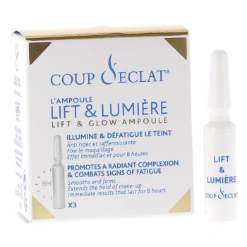 Ampoules lift & lumi&egrave;re Coup d'&eacute;clat - boite de 3 ampoules de 1 ml