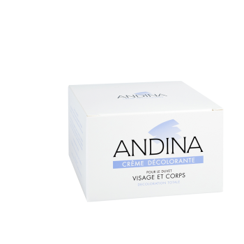 Andina cr&egrave;me d&eacute;colorante duvet visage et corps Gifrer - pot de 30 ml