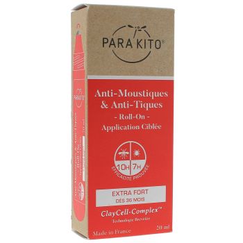 Anti-Moustiques & Anti-Tiques Roll-on Extra Fort Para Kito - Roll-on de 20 ml
