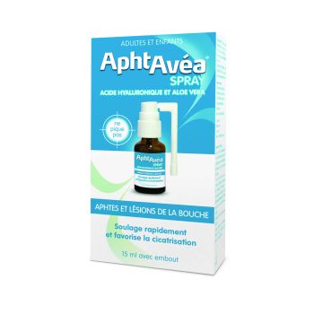 Aphtes et l&eacute;sions de la bouche AphtAv&eacute;a - spray de 15 ml