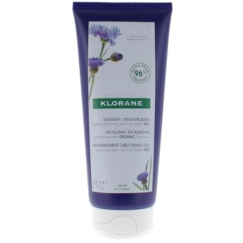 Apr&egrave;s-shampooing d&eacute;jaunissant Centaur&eacute;e bio Klorane - tube de 200 ml
