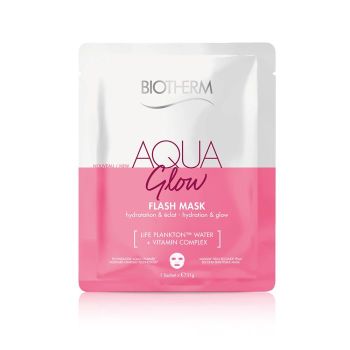 Aqua Glow Masque tissu &eacute;clat et hydratation Biotherm - un masque