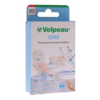 Aqua Pansements imperm&eacute;ables Velpeau - bo&icirc;te de 20 pansements