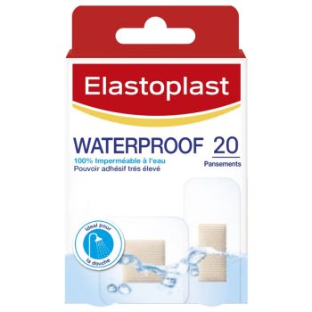 Waterproof pansement 100% r&eacute;sistant &agrave; l'eau Elastoplast - boite de 20 pansements