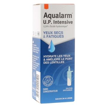 Aqualarm UP intensive solution ophtalmique yeux secs et fatigu&eacute;s Bausch+Lomb - flacon de 10ml