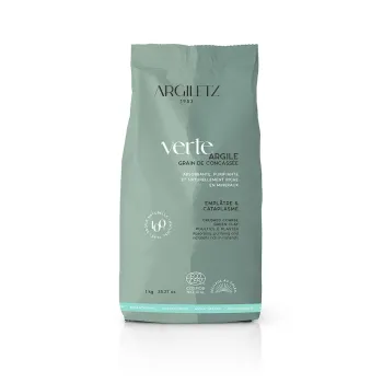 Argile verte concass&eacute;e Argiletz - sachet de 1 kg