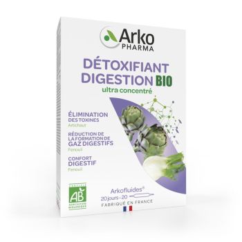Arkofluides Artichaut Fenouil Bio Arkopharma - bo&icirc;te de 20 ampoules