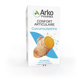 Arkog&eacute;lules Curcuma pip&eacute;rine confort articulaire bio Arkopharma - bo&icirc;te de 130 g&eacute;lules