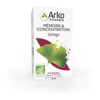 Arkog&eacute;lules Ginkgo bio Arkopharma - bo&icirc;te de 150 g&eacute;lules