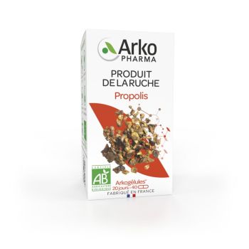 Arkog&eacute;lules Propolis bio Arkopharma - boite de 40 g&eacute;lules