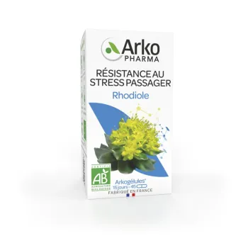 Arkog&eacute;lules Rhodiole stress passager bio Arkopharma - bo&icirc;te de 45 g&eacute;lules