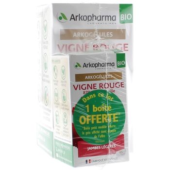 Arkog&eacute;lules Vigne rouge bio Arkopharma - bo&icirc;te de 150 g&eacute;lules + 45 g&eacute;lules offertes