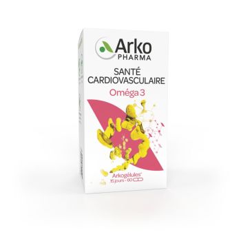 Arkog&eacute;lules om&eacute;ga 3 Arkopharma - bo&icirc;te de 60 g&eacute;lules