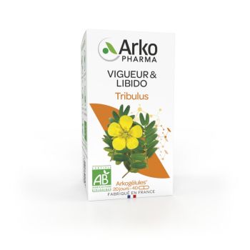 Arkog&eacute;lules Tribulus libido bio Arkopharma - bo&icirc;te de 40 g&eacute;lules
